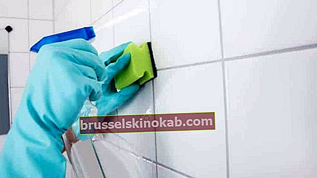 Rengöring av badrum: förnya brickor och injekteringsbruk